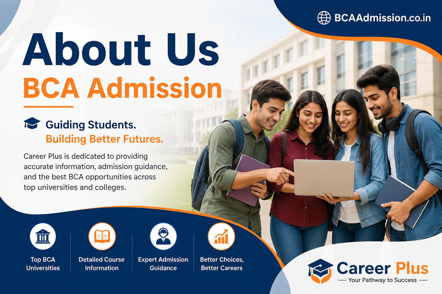 About BCAAdmission.co.in and Career Plus