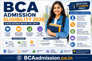 BCA Admission Eligibility 2026 qualification marks subjects and age limit