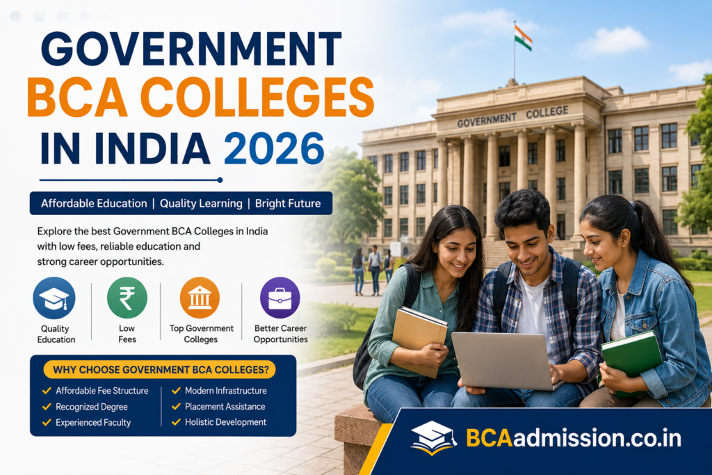 Government BCA Colleges in India 2026